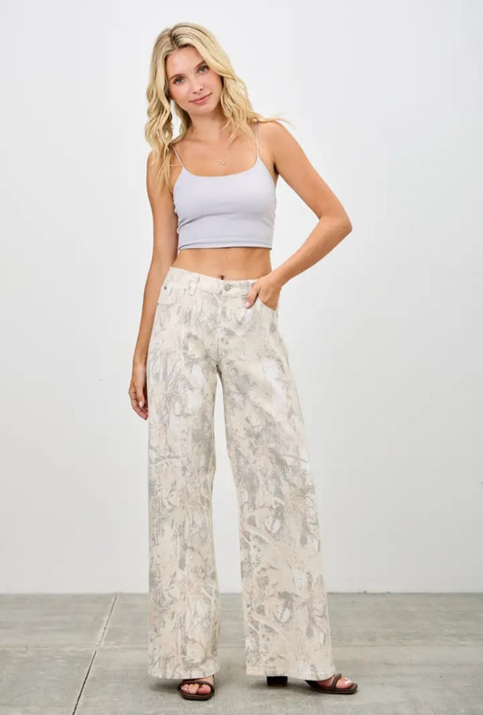 Camo Saige Denim Wide Jeans