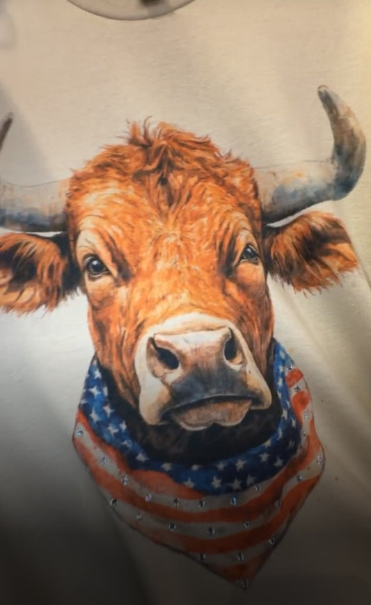 Bling American Bull Tee