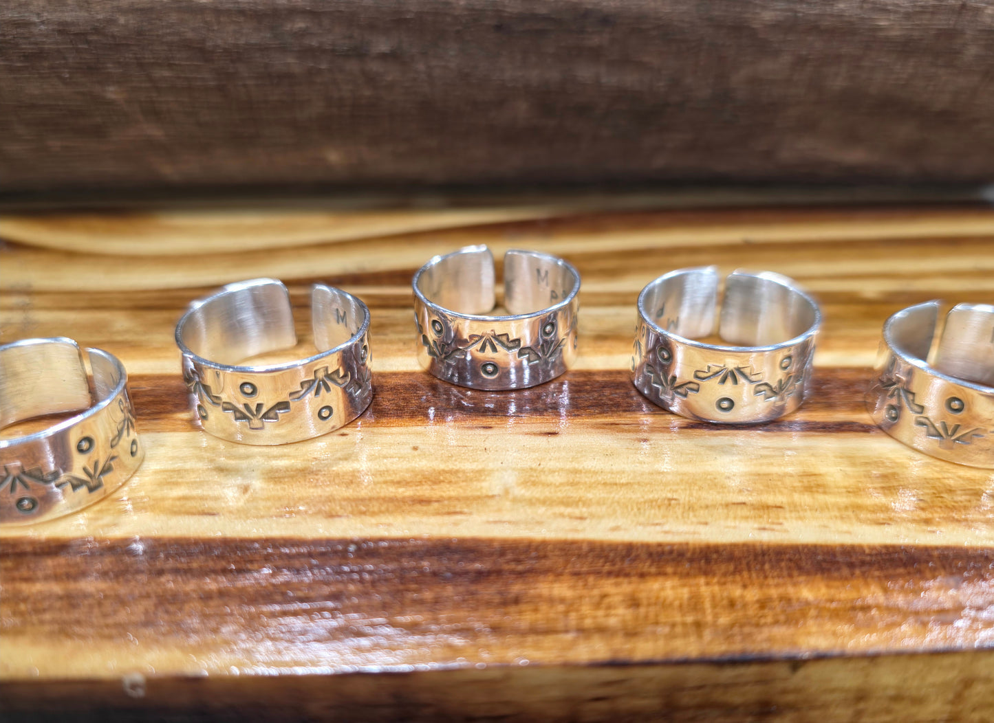 Adjustable Stamp SS Ring