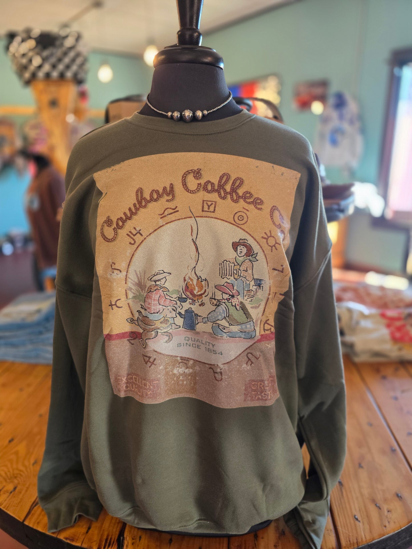 Cowboy Coffee Crewneck