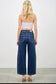 Saige Side Piping Barrel Jeans
