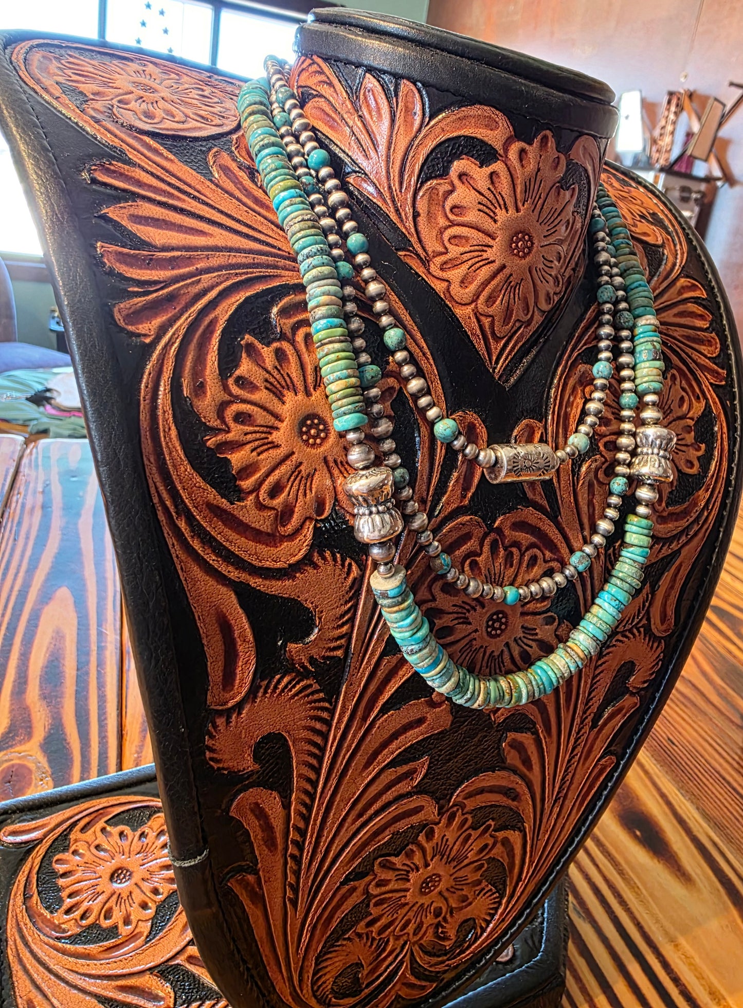 Turquoise/Barrel 20”