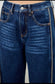 Saige Side Piping Barrel Jeans