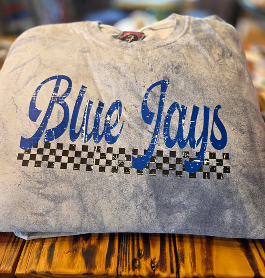Distressed Blue Jay Tee