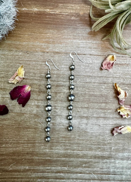 All SS Pearls Dangle Earrings