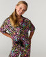 Kids Bright Animal Silky Pant Set