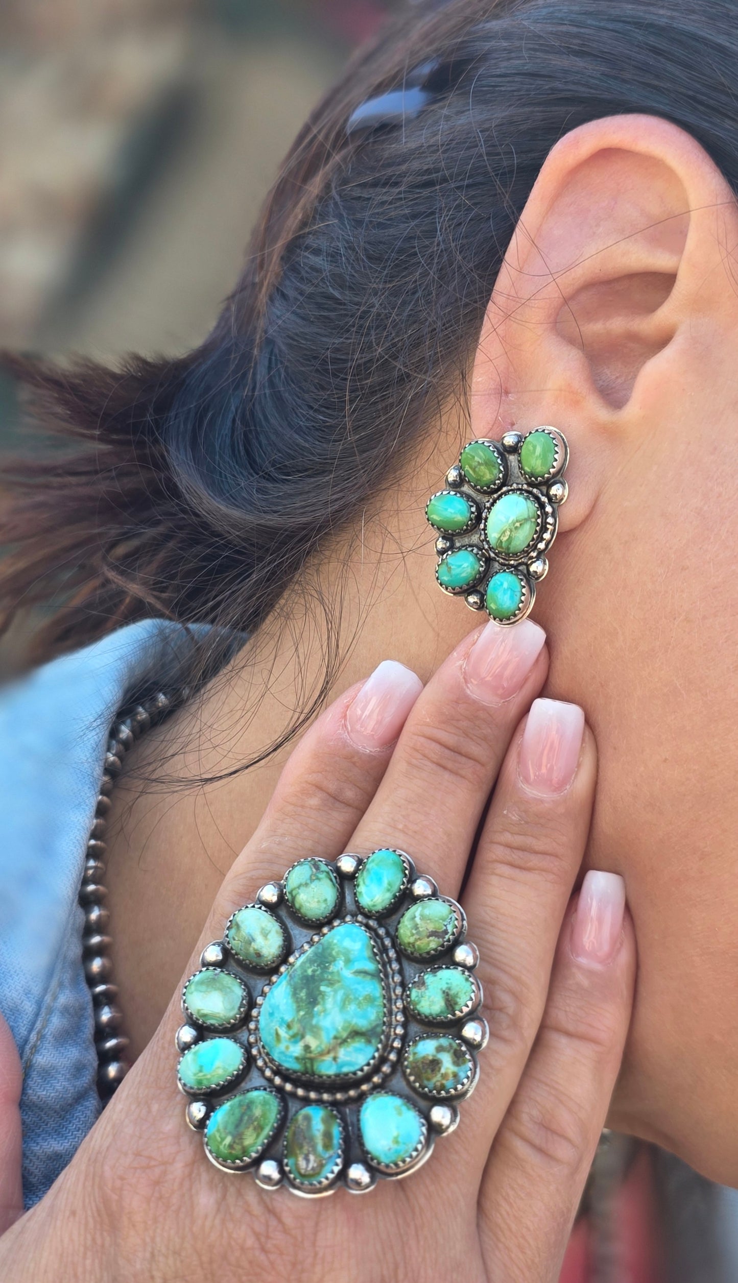Sonoran Gold 1/2 cluster Earrings