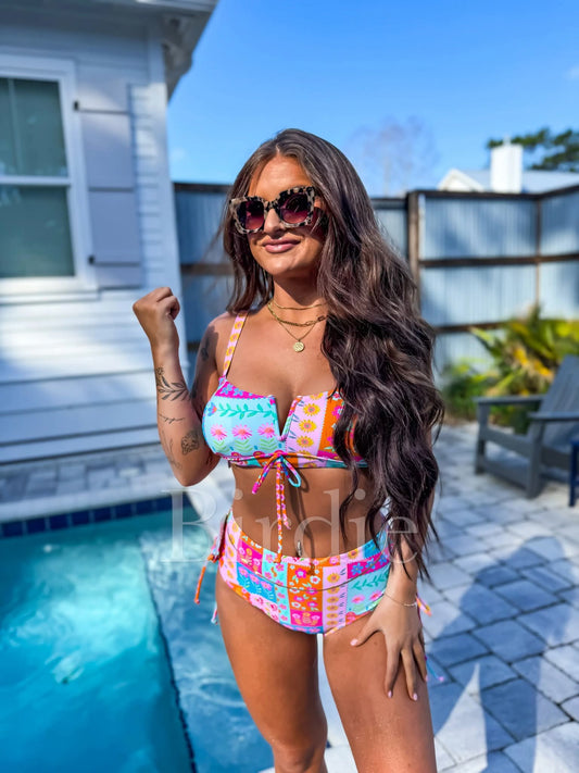 Luna Tie Two Piece Swimsuite
