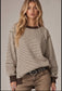 Chocolate Waffle Pullover