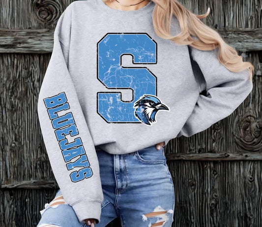 Big S Varsity Sleeve Sweatshirt