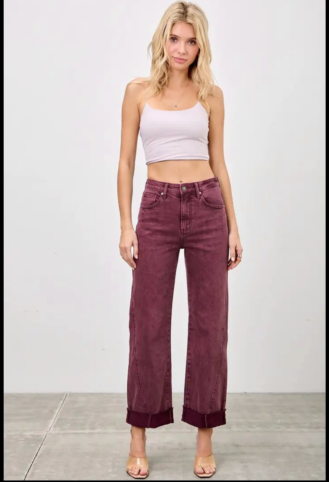 Wild Burgundy Saige Jeans