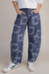 Bandana Washed Barrel Jeans