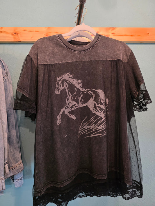 Wild Horse Tee Laceover