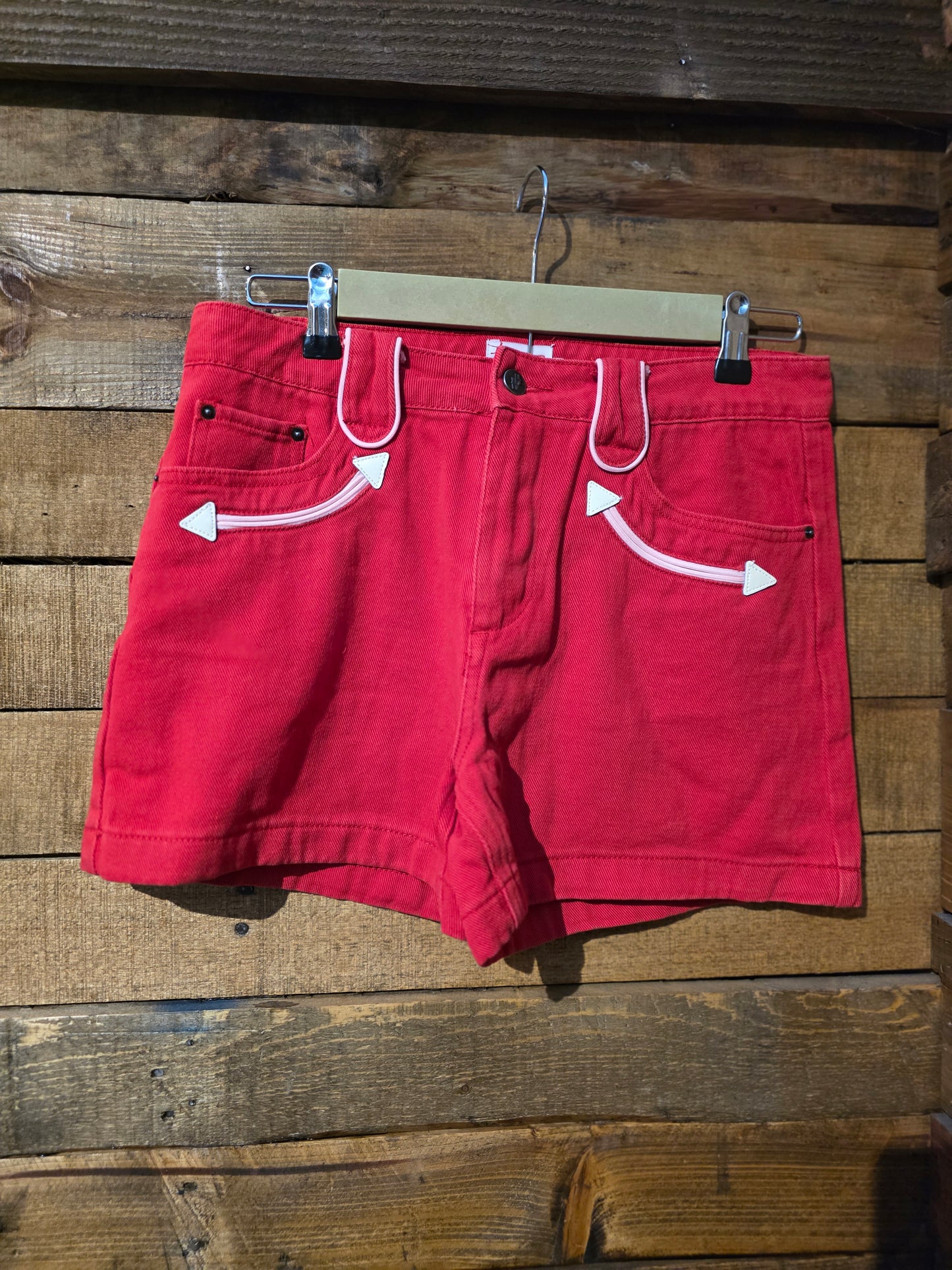 Red Smiley Shorts