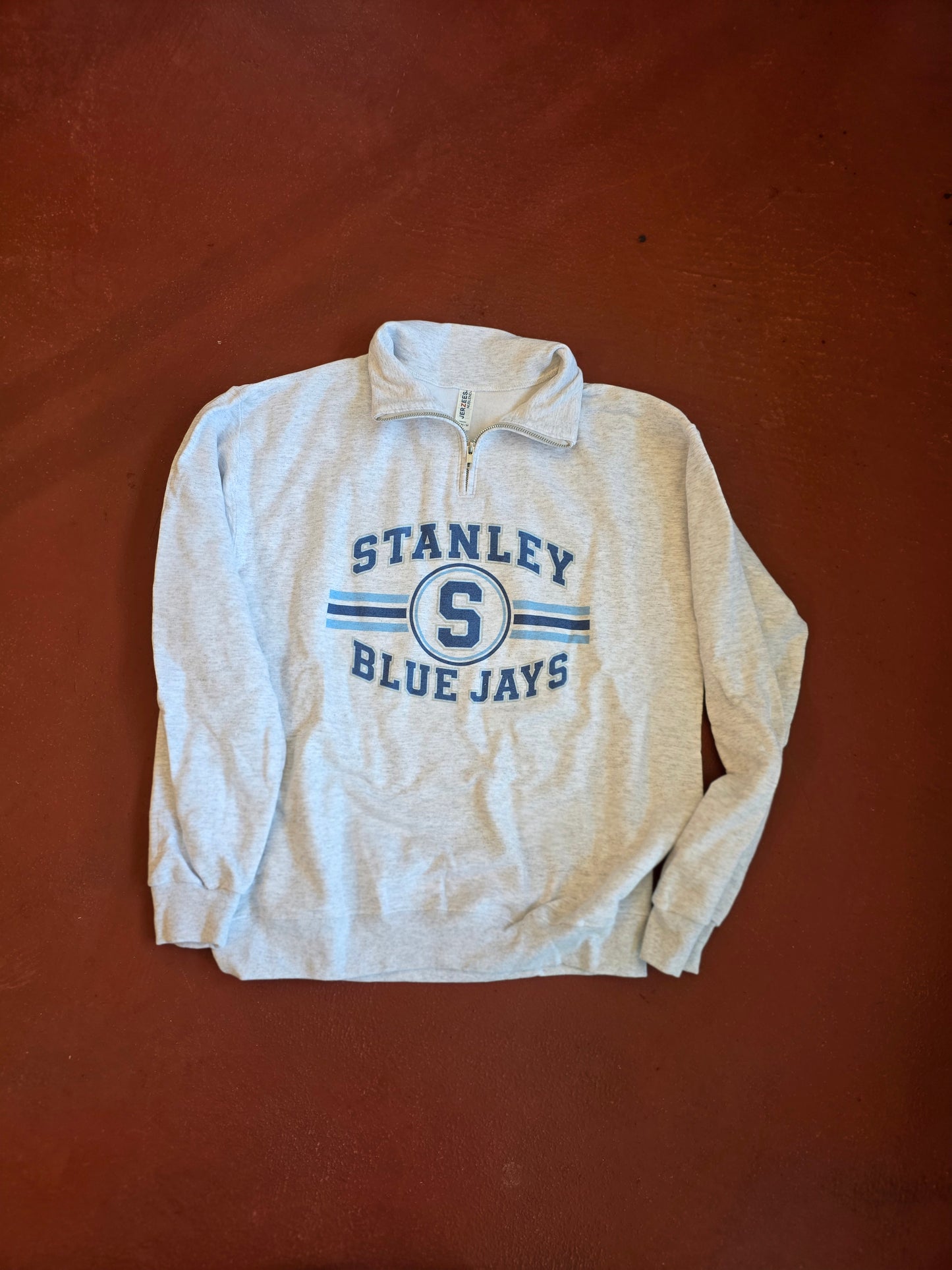 Vintage School Spirit Quarter Zip Sweatshirt