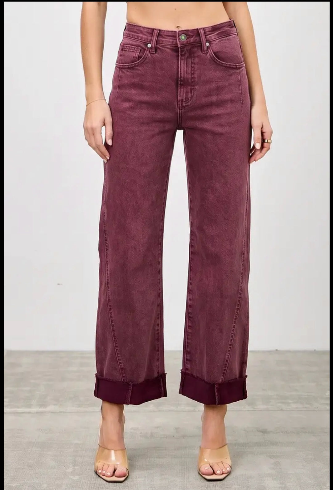 Wild Burgundy Saige Jeans