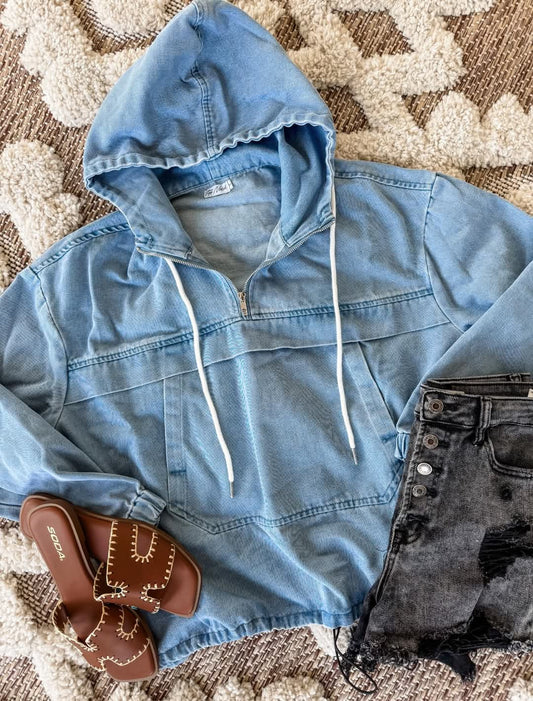 Denim Hoodie