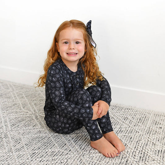 Leopard RUFFLE ZIP Halloween Bamboo Sleepies