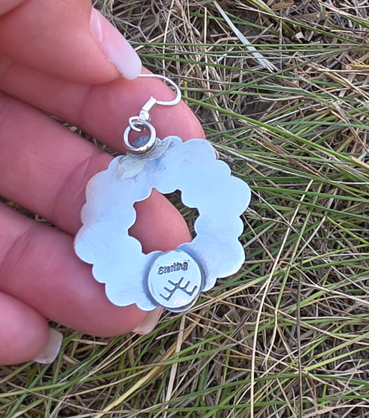 Kingman Turquoise Hoop Earrings