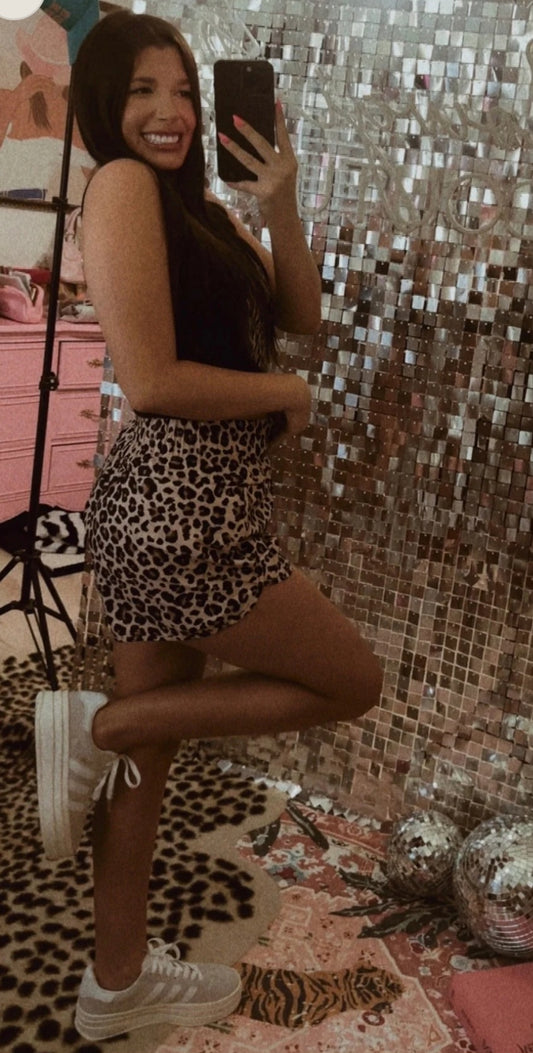 Leopard High Waisted Shorts