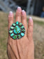 Sonoran Gold Wagon Wheel Cluster Ring