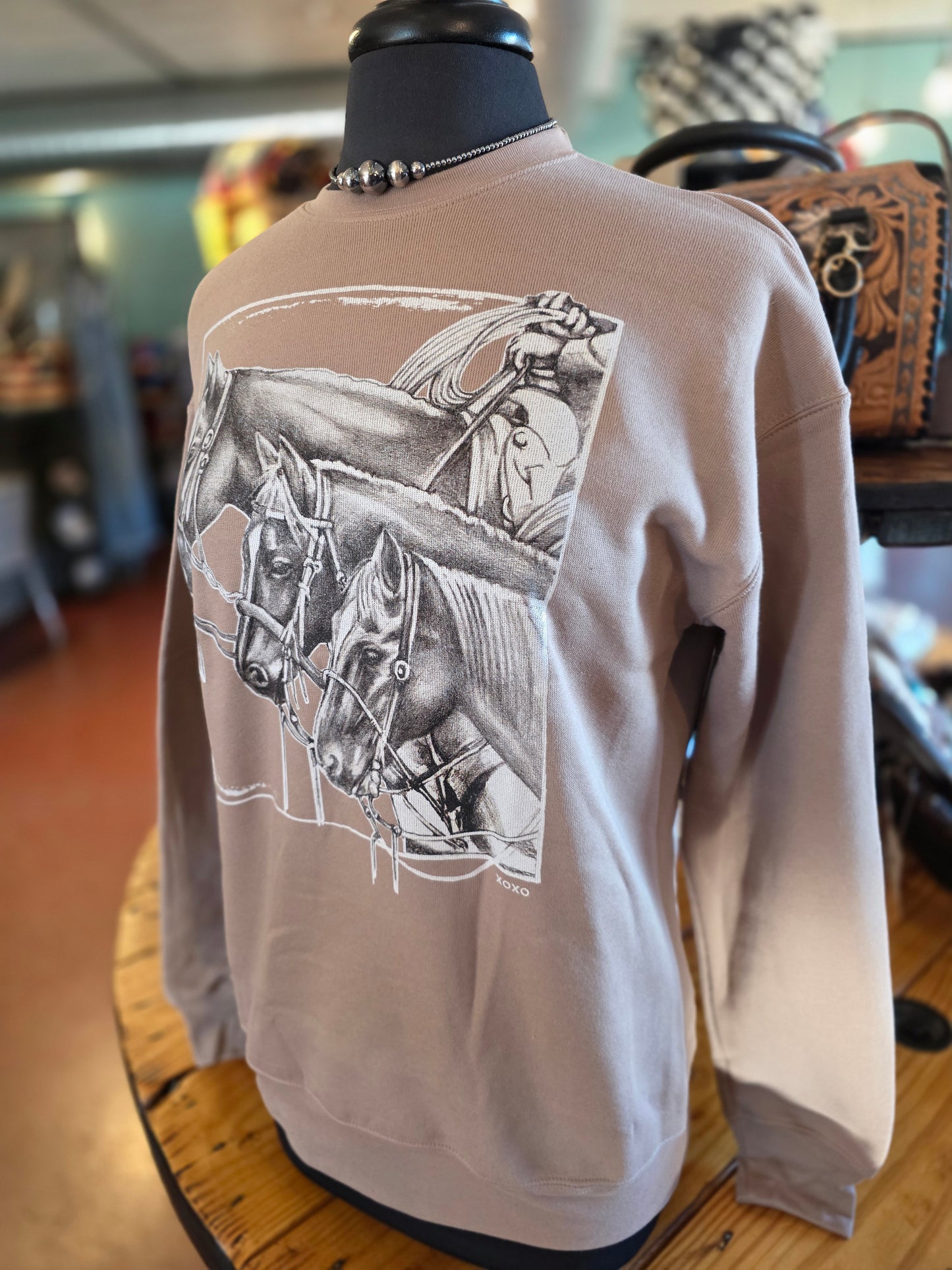 3 Horses Crewneck