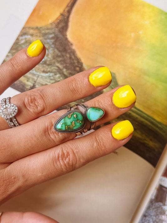 Roanoke Sonoran Gold 2 Stone Ring