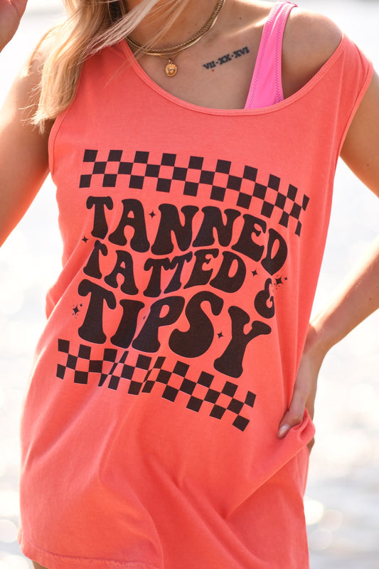 Tanned Tatted & Tipsy Tank