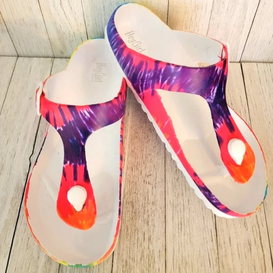 Hey Girl Jet Ski Sandal - Tie Dye