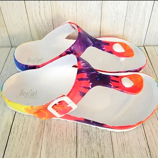 Hey Girl Jet Ski Sandal - Tie Dye