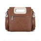 Wrangler Top Handle Boot Scroll Fringe Tote/Crossbody - Coffee